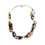 Seafrill Beaded Necklace - Gold, black, silver