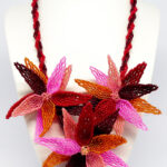 Necklaces Floral: Star Burst - Red