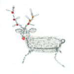 Reindeer: Beaded Wirework Reindeer in Various Sizes - Small