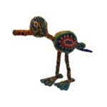 Ceasar Mkhize South African Intricate Beaded Bird artwork.
