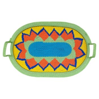 Lime, Yellow and Orange Hardwire Tray  - Zandile Ngubane