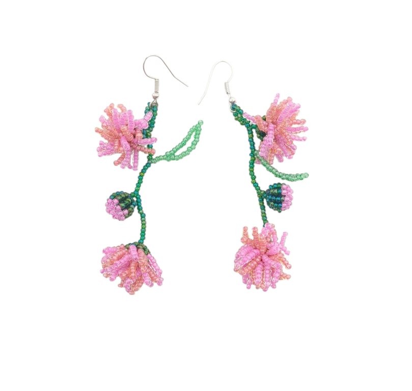 Pom Pom weed earrings
