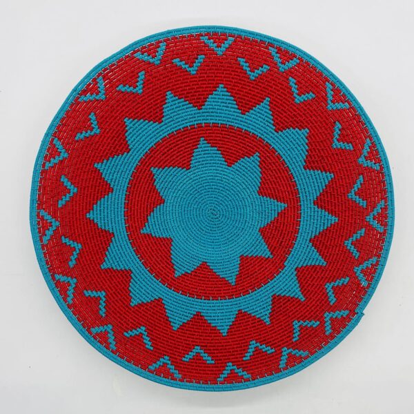 Zulu hardwire bowl in a bold geometric design.