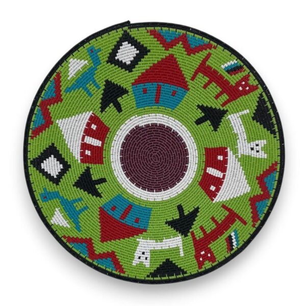 Zulu wire story bowl made by Zandile Gasa