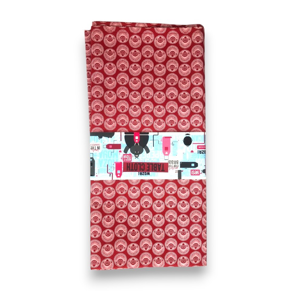 Red-shweshwe-table-cloths