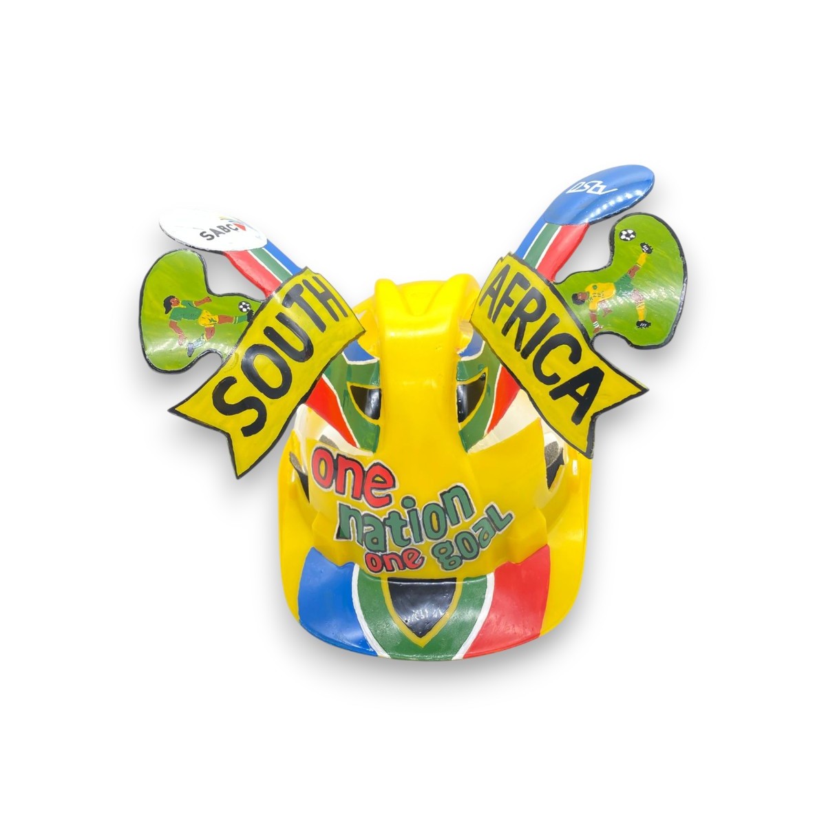 Yellow-One-Nation-Makarapa-sport-hard-hat-south-african-flag