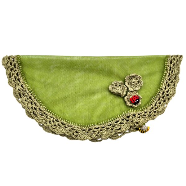 D008-23-round-green-net-24cm Green food covers