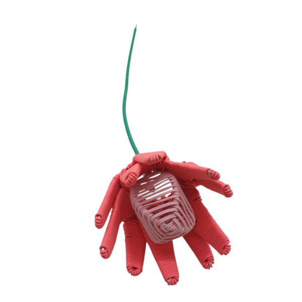 D069-1 Protea Sams Indigenous flowers Wire and scoobie wire 2d flower 40 cm 15 grams (3) Protea-Wire-Art