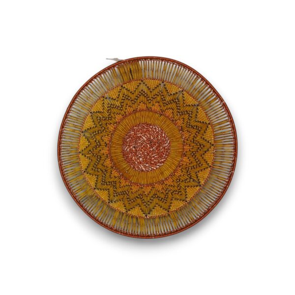 Yellow-Copper-medium-beaded-bowl