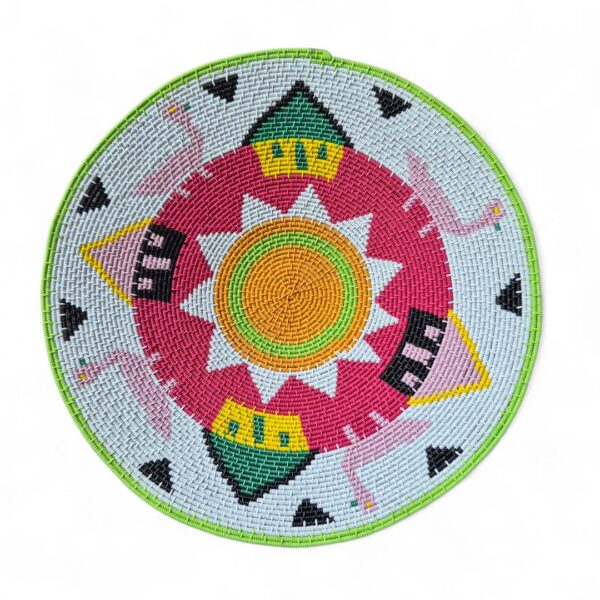 Hardwire Zulu picture bowl by Zulu weaver Siphokazi Mlambo.