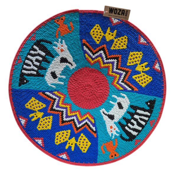 Whimsical hardwire bowl by Nomvuselelo Mthwalo.