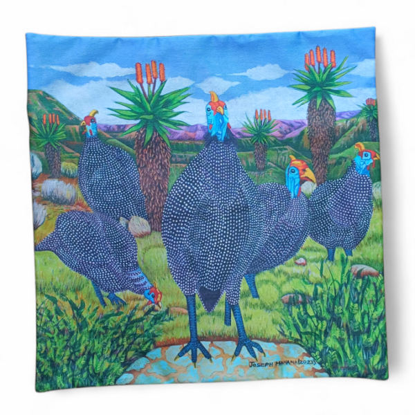 Joseph-Manana-Guinea-fowl-Cushion-cover