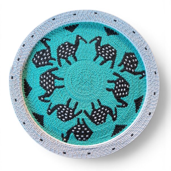 Hardwire underplate featuring a confusion of guinea fowl.