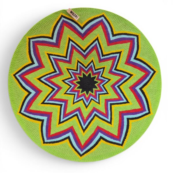 Extra large hardwire coil-weave bowl by Zulu master crafter Busisiwe Mayise.