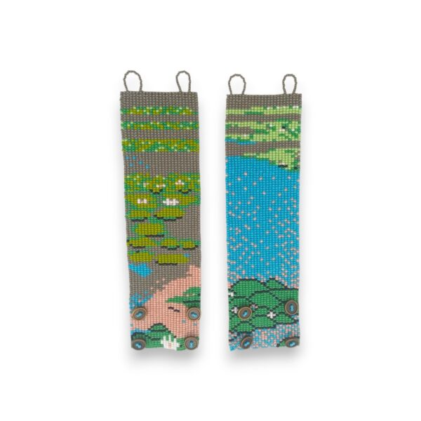 Monet beaded waterlilly bangle (2)-Photoroom Monet-beaded-waterlilly-bangle-2