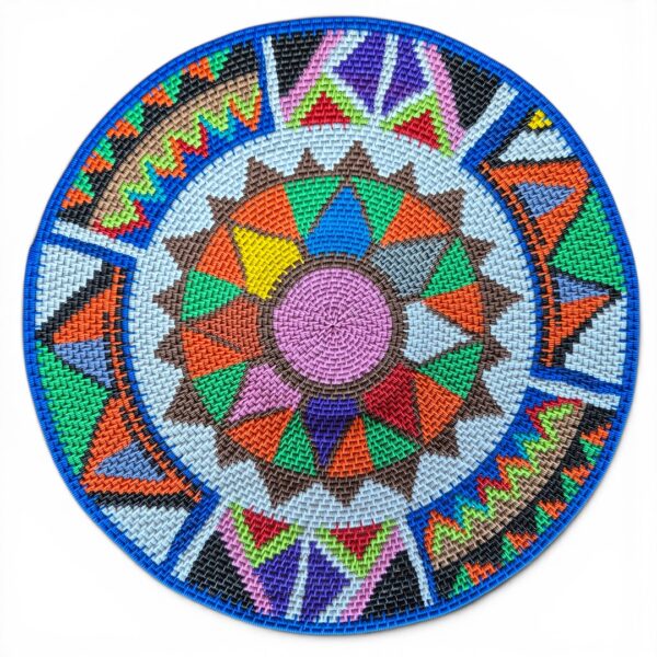Geometric bowl by Ntombifuthi Magwaza Sibiya.