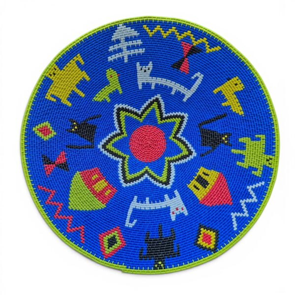 Hardwire bowl featuring a Zulu homestead theme.